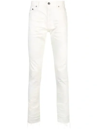 John Elliott Straight Leg Jeans In White