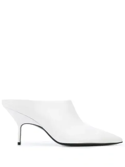 Pierre Hardy Gala High Heel Mules In White