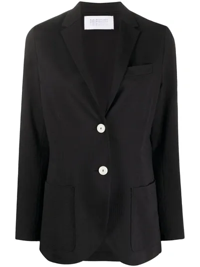 Harris Wharf London Single-breasted Boyfriend Blazer In Black