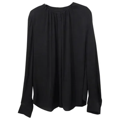 Pre-owned Hugo Boss Silk Blouse In Black