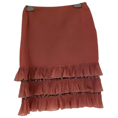 Pre-owned Valentino Mid-length Skirt In Pink