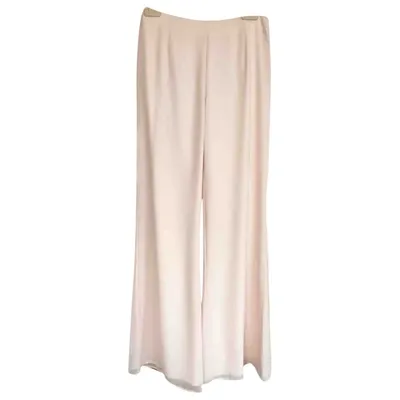 Pre-owned Mugler Trousers In Pink