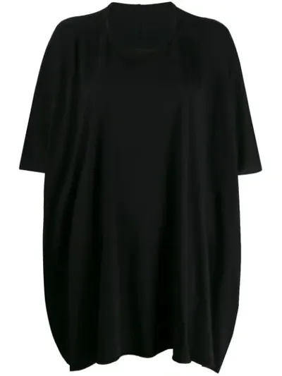 Rick Owens Drkshdw Long Shortsleeved T-shirt In Black