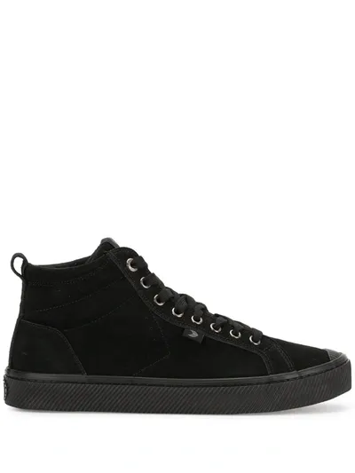 Cariuma Oca Suede High-top Sneakers In All Black