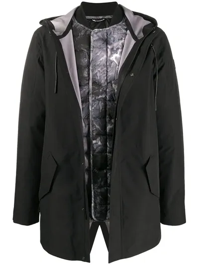 Moose Knuckles Dally 3-in-1 Mac Jacket In Black