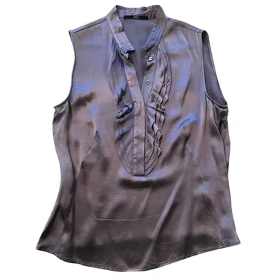 Pre-owned Hugo Boss Silk Vest In Purple