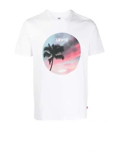 Levi's Photographic-print Branded T-shirt In White