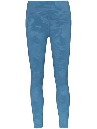 Sweaty Betty 'super Sculpt' Cropped-leggings In Blue