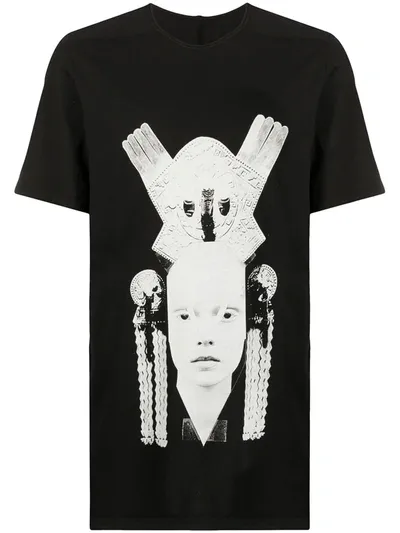 Rick Owens Drkshdw Photo Print T-shirt In Black