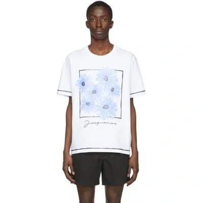 Jacquemus White Flower 'le T-shirt Mala' T-shirt