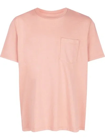 Les Tien Chest Pocket Cotton T-shirt In Pink