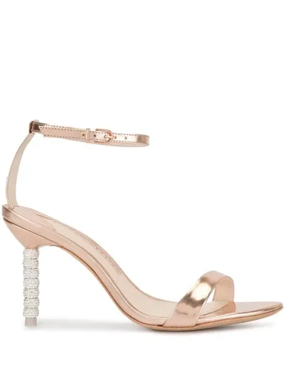 Sophia Webster Haley Crystal Heel Sandals In Pink