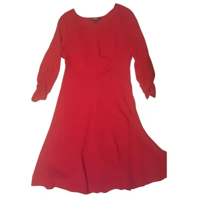 Pre-owned Dkny Mini Dress In Red