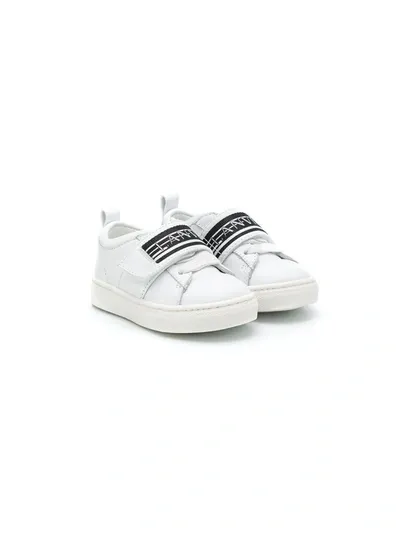 Lanvin Enfant Kids' Logo Print Low-top Sneakers In White