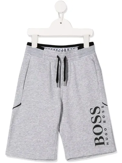 Hugo Boss Boys' Logo Drawstring Shorts - Little Kid, Big Kid In Grey