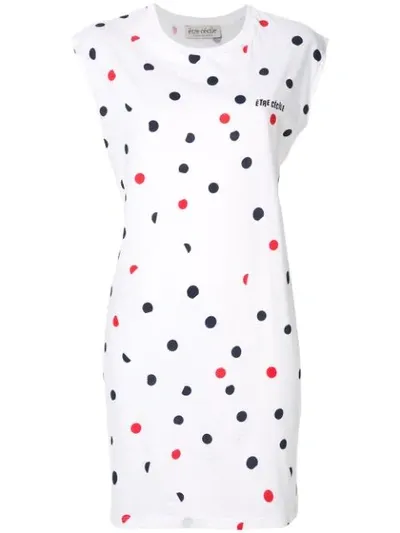 Etre Cecile Printed Cotton-jersey Mini Dress In White