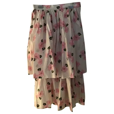 Pre-owned Valentino Mid-length Skirt In Pink