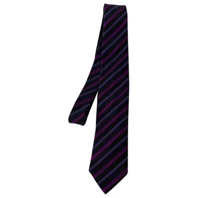 Pre-owned Hugo Boss Silk Tie In Multicolour