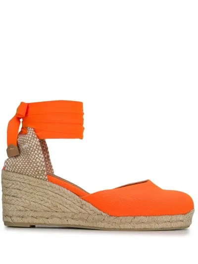 Castaã±er Castaner Carina 6 Espadrille Wedge Sandal - Naranja In Orange