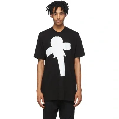 Julius Graphic Print T-shirt In Black