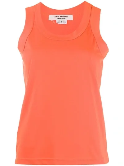 Junya Watanabe Scoop Neck Tank Top In Orange