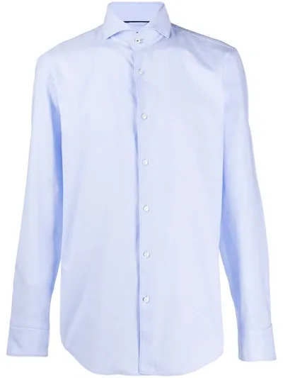 Hugo Boss Slim-fit Dress Shirt In Blue