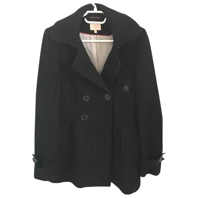 Pre-owned Whistles Wool Coat In Black