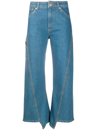 Lanvin High-waist Wide-leg Jeans In Blue