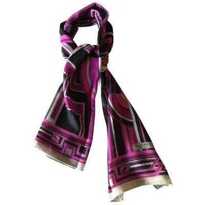 Pre-owned Emilio Pucci Silk Cheche In Pink