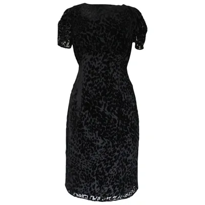 Pre-owned L Agence Lace Dress In Black