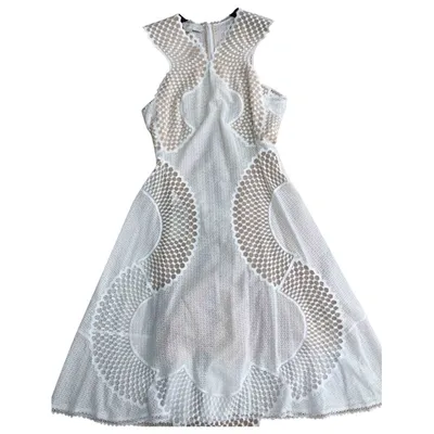 Pre-owned Stella Mccartney Lace Mid-length Dress In White