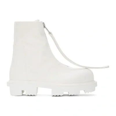 Rick Owens Drkshdw Megatooth Zipped Boots In 1101