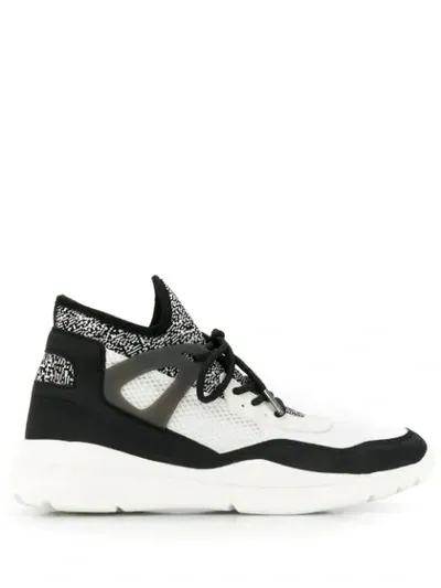 Kendall + Kylie North Mixed-media Sneakers In White