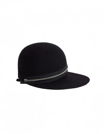 Yohji Yamamoto Black Wool Cap