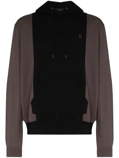 Sophnet Colour-blocked Hooded Sweatshirt In Black