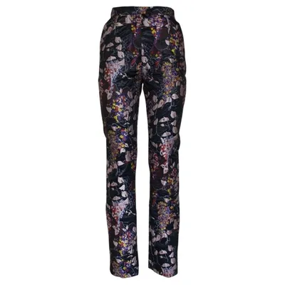 Pre-owned Carven Silk Trousers In Multicolour