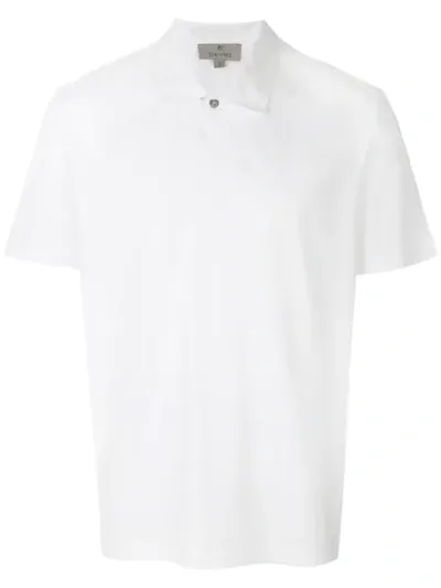 Canali Slim-fit Cotton-seersucker Shirt In White