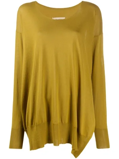 Uma Wang Oversized Long-sleeve Jumper In Yellow