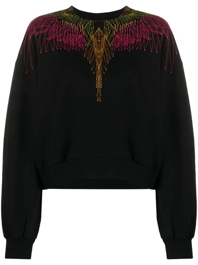 Marcelo Burlon County Of Milan Wings Sweatshirt In Black