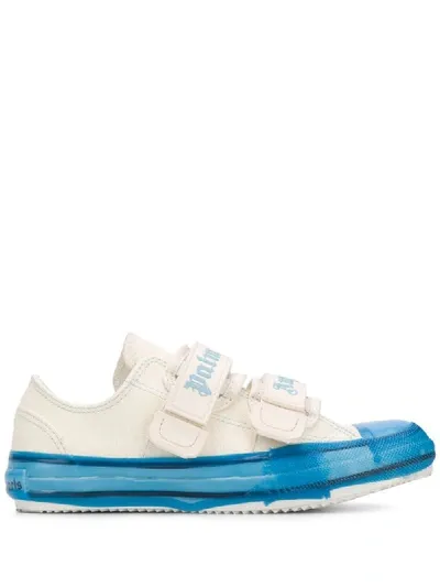 Palm Angels Vulcanized Touch-strap Sneakers In White