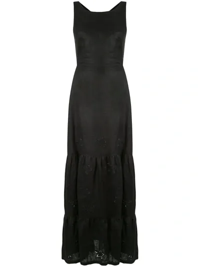 Sir Alena Flared Maxi Dress In Black