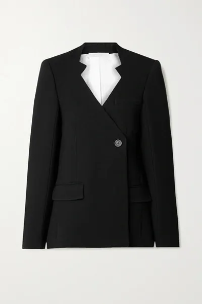 Peter Do Asymmetric Front Blazer In Black