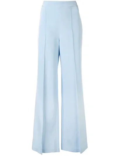 Macgraw Peacock Flared Trousers In Blue