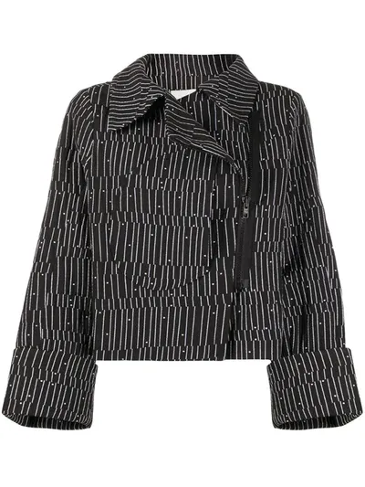 Henrik Vibskov Graphic Print No.1 Jacket In Black