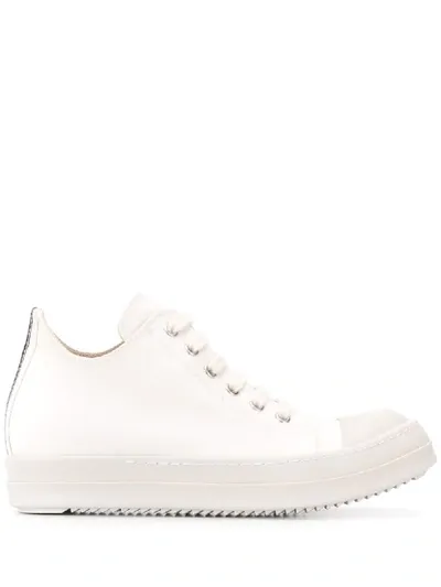 Rick Owens Drkshdw Low-top Sneakers In White