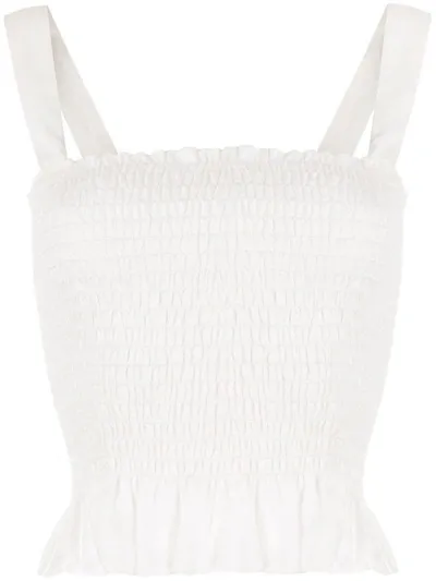 Sir Emile Ruched Top In White