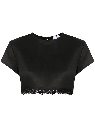 Sir Alena Cropped T-shirt In Black