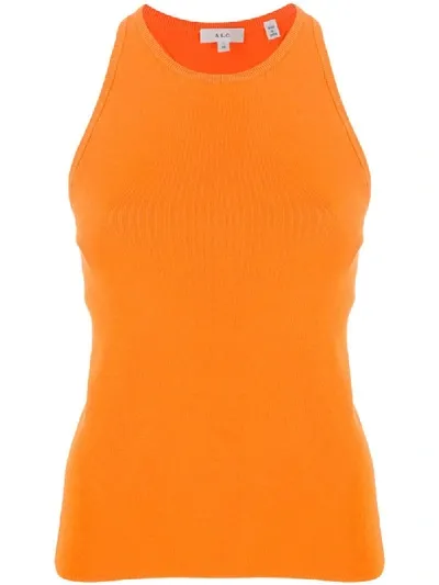 A.l.c Knitted Tank Top In Orange