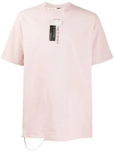 Val Kristopher Oversize Logo Cotton Jersey T-shirt In Pink