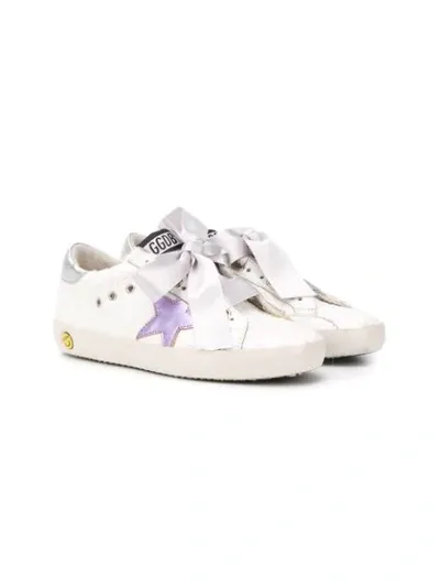 Golden Goose Kids' Superstar Sneakers In White